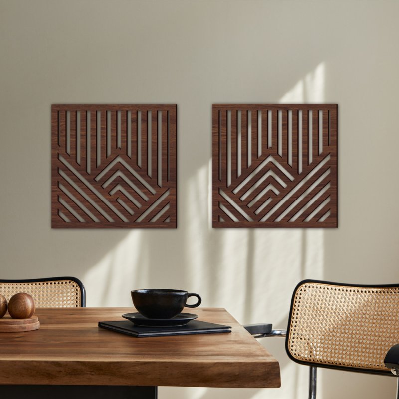 Modern Geometric Wood Art - 21HD0001