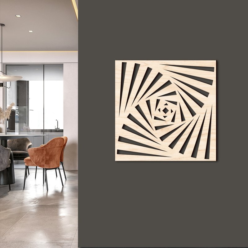 Modern Geometric Wood Art - 21HD0001