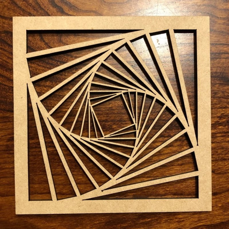 Modern Geometric Wood Art - 21HD0001