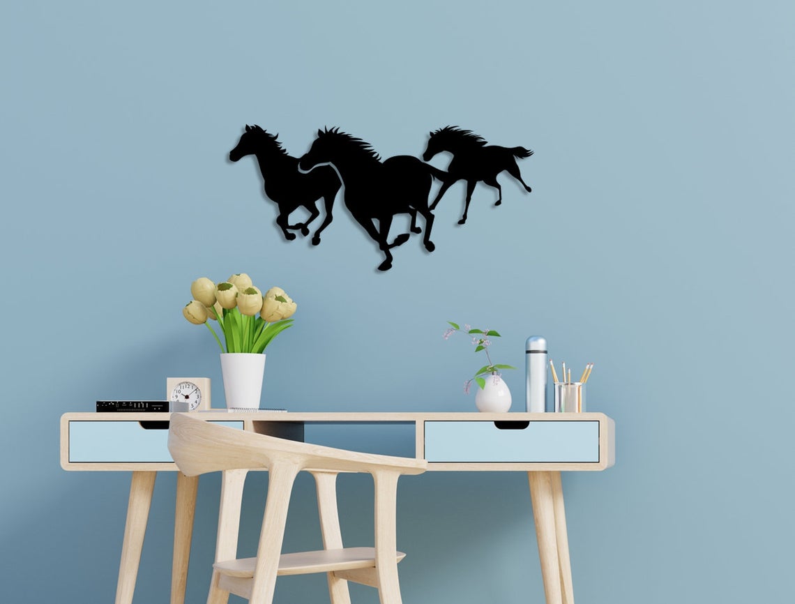 Majestic Horse Silhouette Wall Art - 21HD0012
