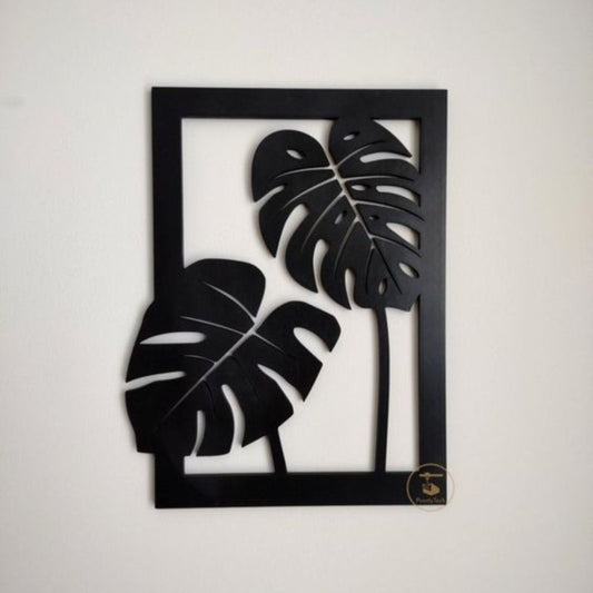 Framed Wooden Leaf Wall Art - 21HD0014