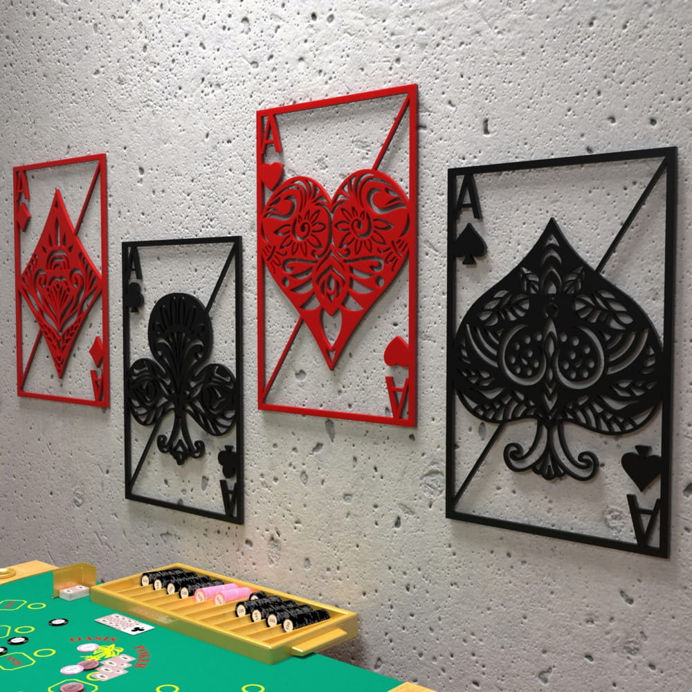 Playing Cards Wall Decor - 21HD0023