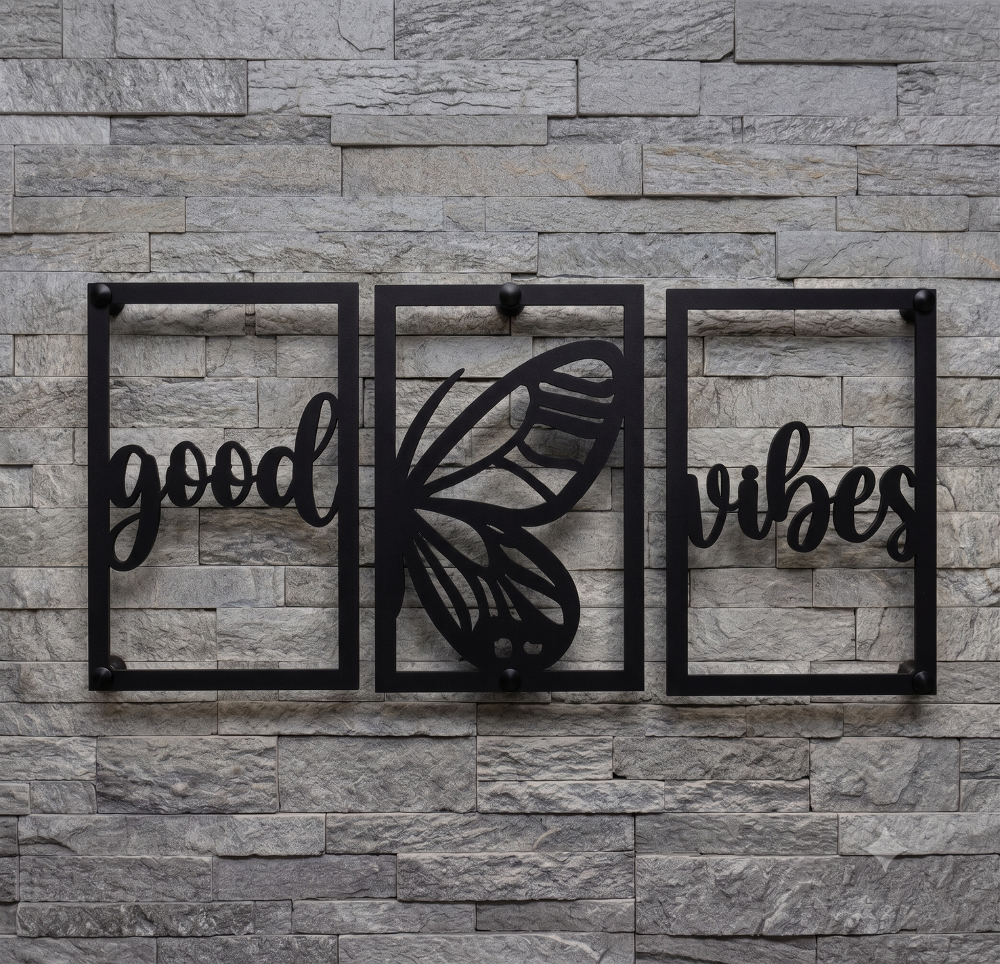 Good Vibes Butterfly 3-Piece Wall Hanging Set