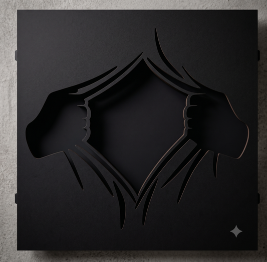 Superhero Chest Reveal 3D Layered Shadowbox Wall Art