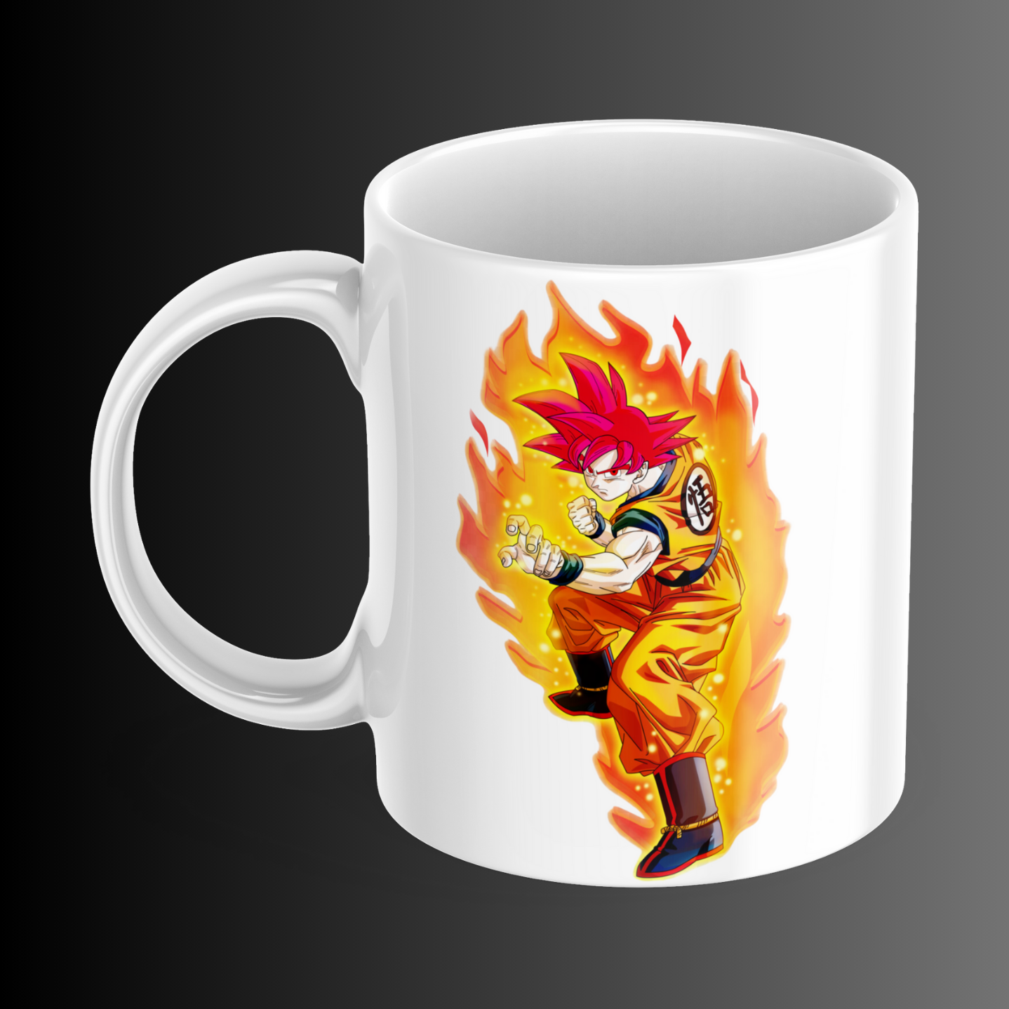 Goku Fire design Mug