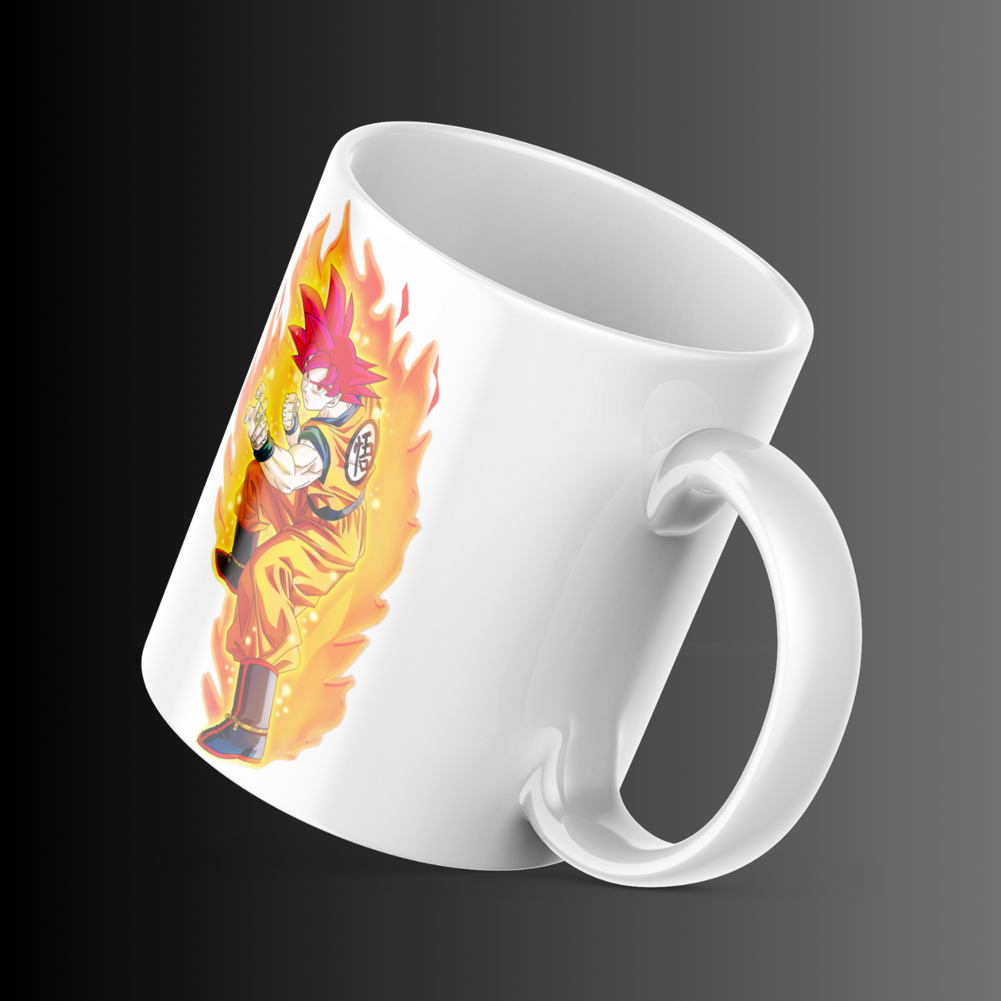 Goku Fire design Mug