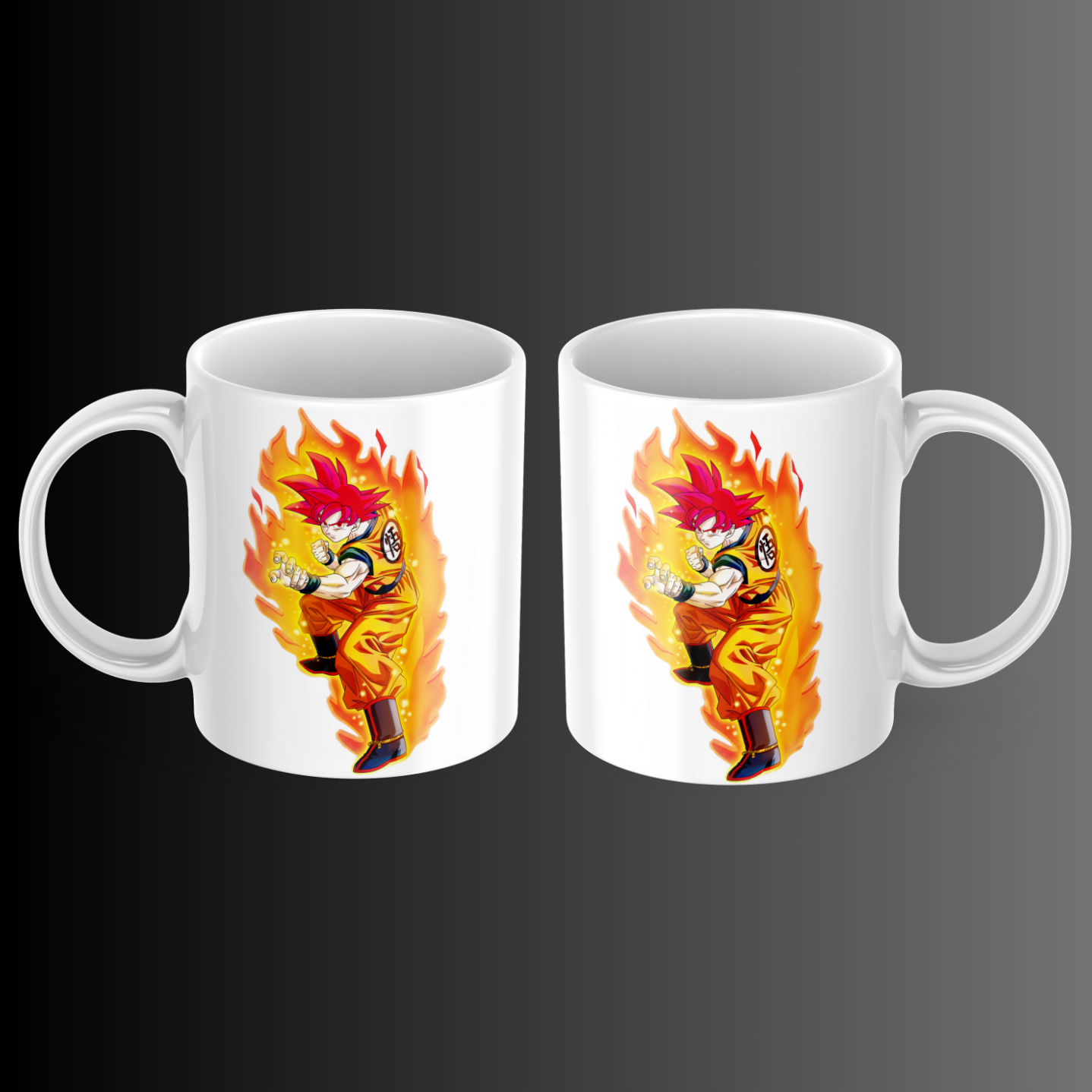 Goku Fire design Mug