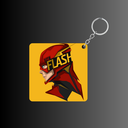 Flash Square Shape Design Keychain