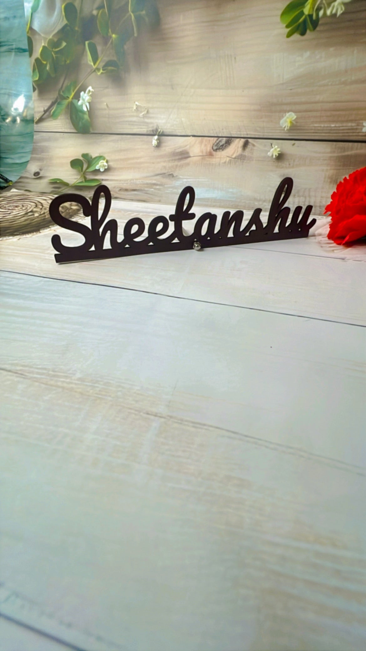 Custom Wooden Name Cutout Standee – 07KS0026