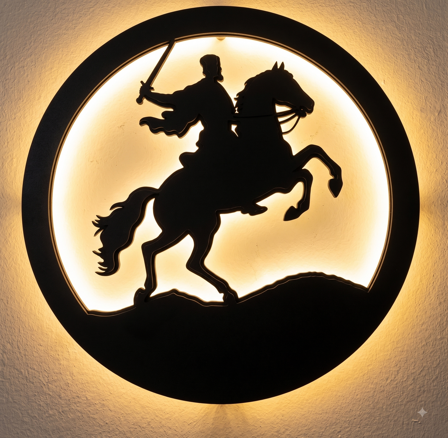 Chhatrapati Shivaji Maharaj Silhouette Wall Art – Warrior Home Decor