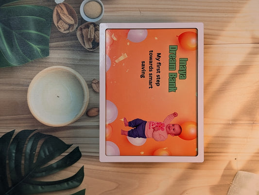 Dream Bank – Personalized Wooden Piggy Bank with ₹1 Lakh Savings Tracker - 07KS0027