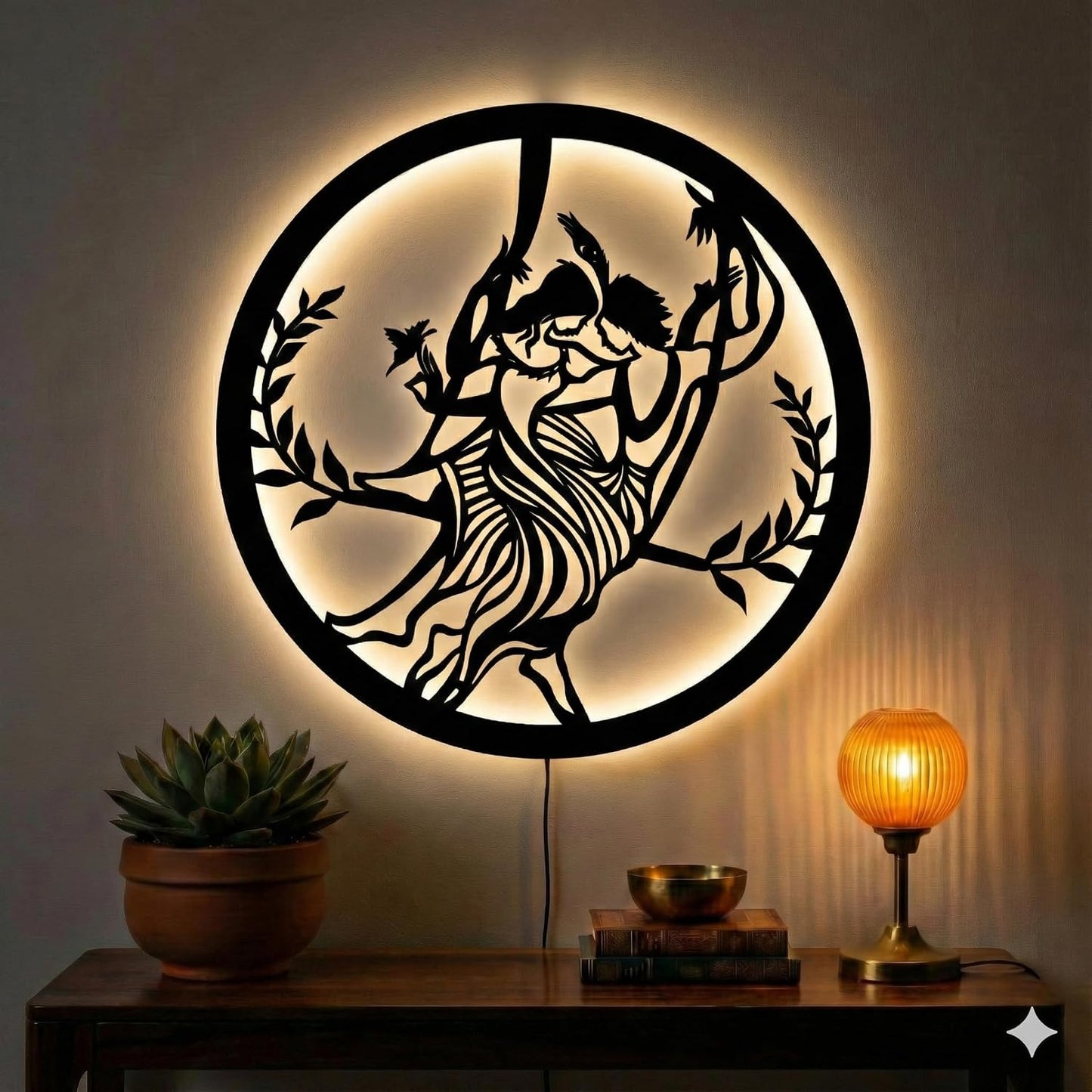 Radha Krishna Wall Art – Spiritual Wall Décor