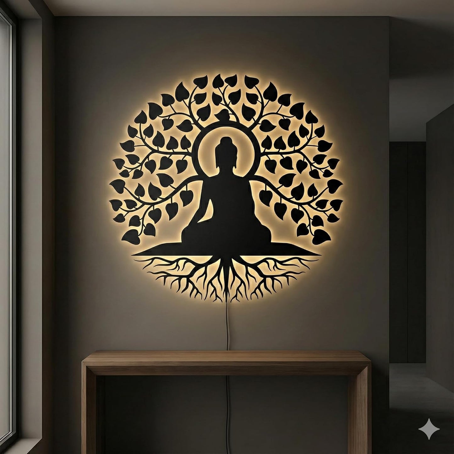 Buddha Shanti Wall Hanging – Spiritual Home Décor