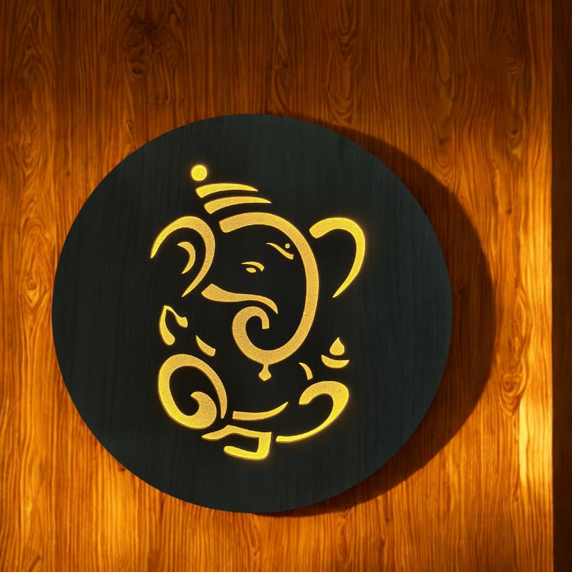 Ganesh Shakti Jyoti Wall Art – Lord Ganesha Spiritual Wall Décor