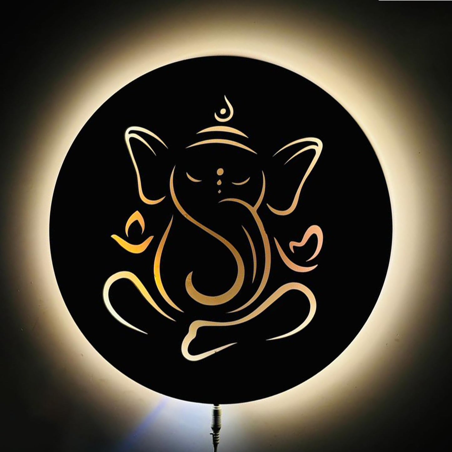 Ganesh Shanti Wall Art – Lord Ganesha Spiritual Wall Décor