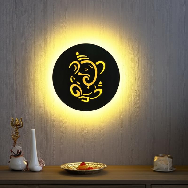 Ganesh Shakti Jyoti Wall Art – Lord Ganesha Spiritual Wall Décor